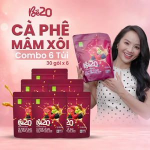Combo 6 Túi - Cà phê Mâm Xôi Túi Zip CHÍNH HÃNG 100%