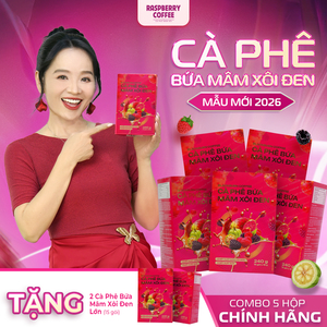Combo 5 Hộp - Cà Phê Mâm Xôi Đen