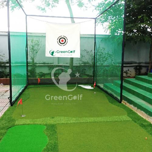 Combo Bộ Khung Lưới Tập Swing Golf Cao Cấp: Khung Golf Chất Liệu INOX, Thảm Putting Kích Thước Lớn 4mx6m Loại Cỏ Tốt Nhất