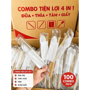Combo đũa – thìa – tăm dùng một lần