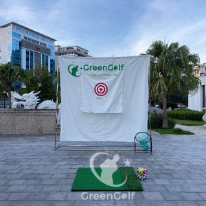 Combo Khung Tập Golf INOX 2.5Mx0.5M + Thảm Swing 1.2x1.2m + Giỏ Chíp + Rổ Bóng Golf + 25 Bóng Mới