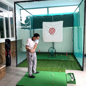 Combo Khung Tập Golf KT 3X3X3m + Thảm Tập Golf 1.5x1.5 + Thảm putting golf 1.5x3m + Khay Nhựa Đựng Bóng + 25 Bóng Mới + Cỏ Trải Sàn