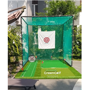 Combo Khung Tập Swing Golf + Thảm Putt Swing 3mx5m + Máy nhả bóng Golf + Lưới tập chip