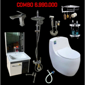 Combo Trọn Bộ Thiết Bị Phòng Tắm 10 Món Tiết Kiệm