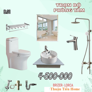 Combo Trọn Bộ Thiết Bị Phòng Tắm 9 Món Tiết Kiệm (4.500K)