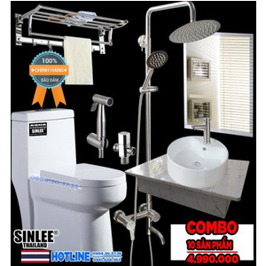Combo Trọn Bộ Thiết Bị Phòng Tắm 10 Món Tiết Kiệm (4.990k)