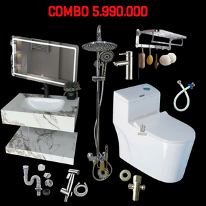 Combo Trọn Bộ Thiết Bị Phòng Tắm 9 Món Tiết Kiệm