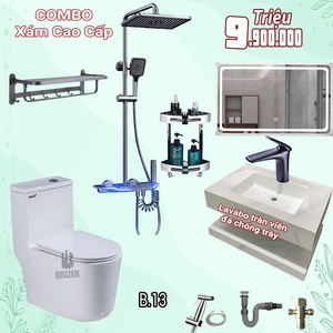Combo Trọn Bộ Thiết Bị Phòng Tắm 9 Món Tiết Kiệm (9.900K)