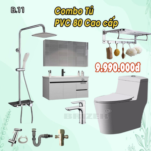 Combo Trọn Bộ Thiết Bị Phòng Tắm 9 Món Tiết Kiệm (9.990K)