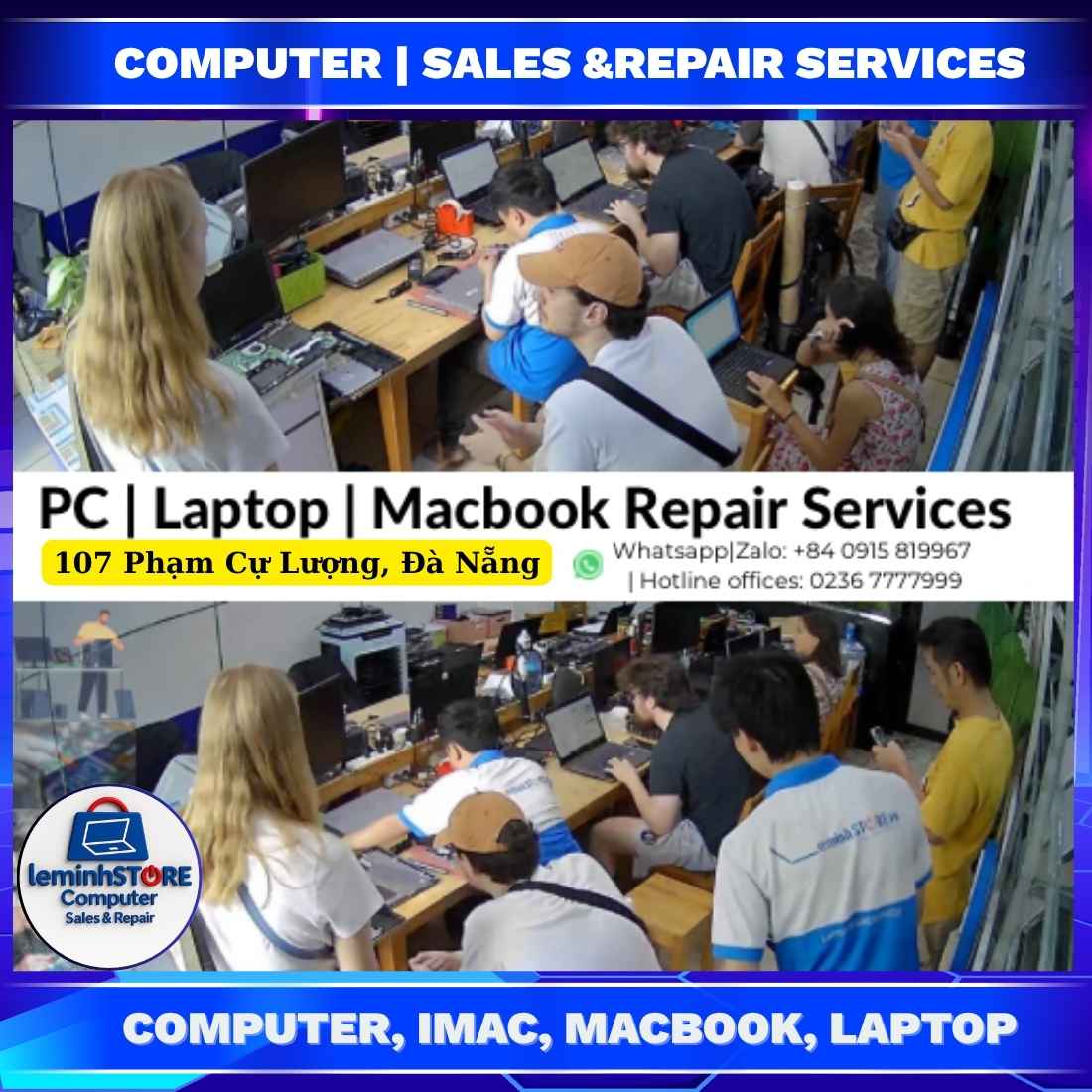 Computer, Imac, Laptop, Macbook Repairs & Services in Da Nang, Hoi An