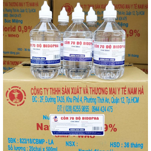 Cồn 70 độ Bidopha 500ml