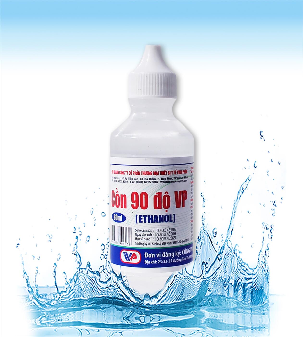Cồn 90 độ 60 ml