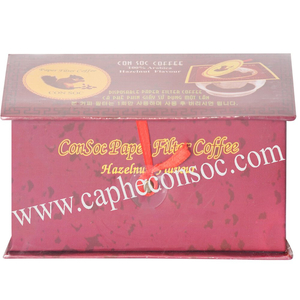 Disposable Paper Filter Con Soc Coffee Hazelnut Flavour