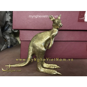 Tượng Kangaroo chuột túi bằng đồng cao 15cm