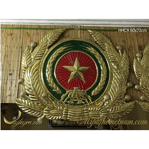 Công an hiệu 60x72cm bằng đồng