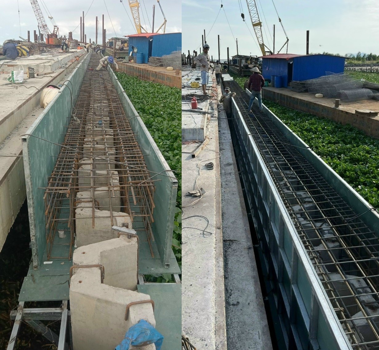 Tấm ván nhựa làm gác- ván khuôn nhựa ECO - Dòng lỗ tròn