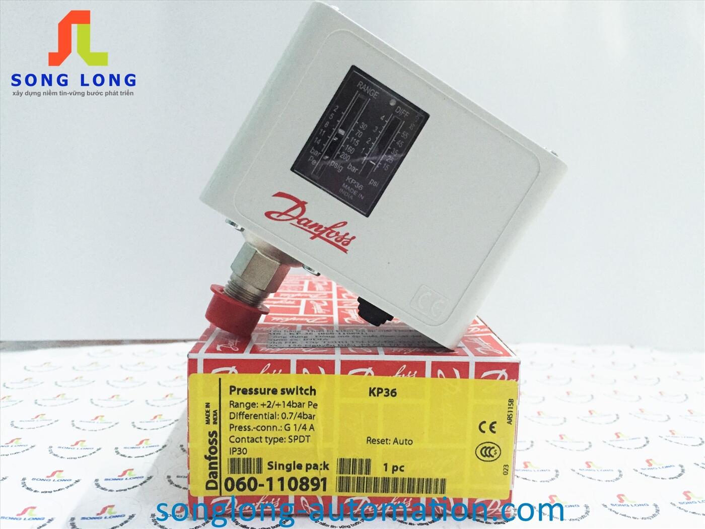 CÔNG TẮC ÁP SUẤT DANFOSS KP36