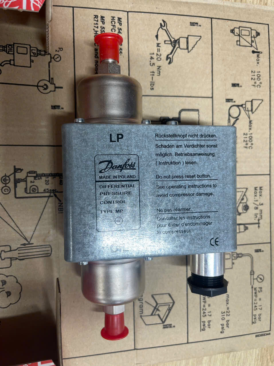 CÔNG TẮC ÁP SUẤT DANFOSS MP54