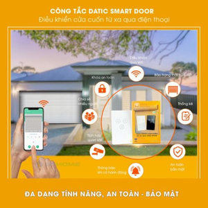 Công Tắc Cửa Cuốn Thông Minh Điều Khiển Từ Xa Wifi Hunonic Datic