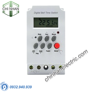 Công Tắc Hẹn Giờ Lắp Tủ ,Tường Kỹ Thuật Số - TS18S(chỉ dùng để cài đặt reo chuông báo giờ) - KAWASAN