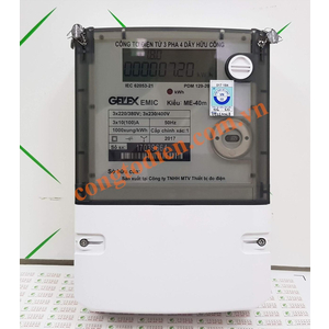 CÔNG TƠ ĐIỆN TỬ 3 PHA 1 GIÁ TRỰC TIẾP ME-40m