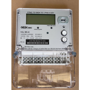 CÔNG TƠ ĐIỆN TỬ 3 PHA 1 GIÁ GIÁN TIẾP EMIC ME-43