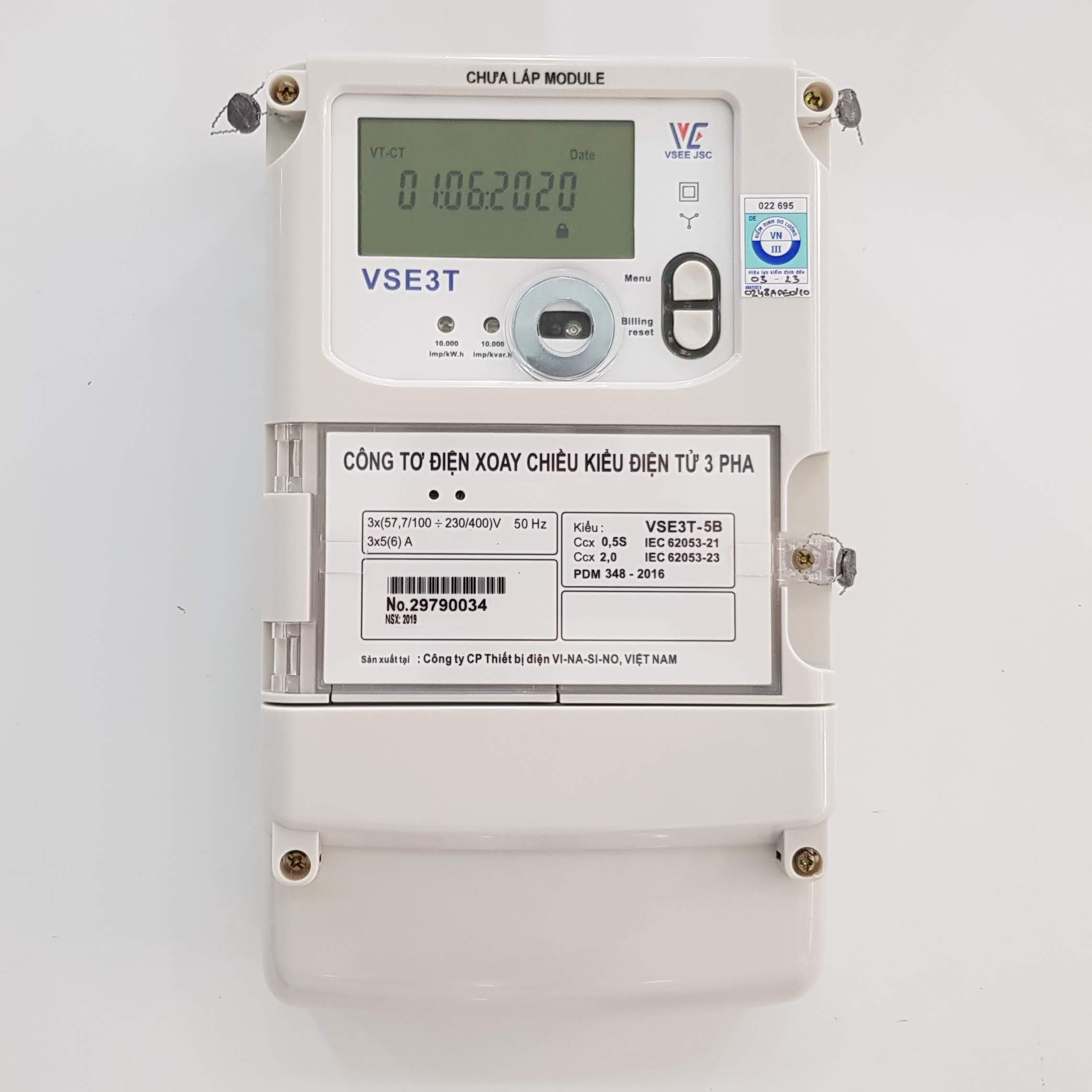 CÔNG TƠ ĐIỆN TỬ 3 PHA 2 CHIỀU VSE3T-5B