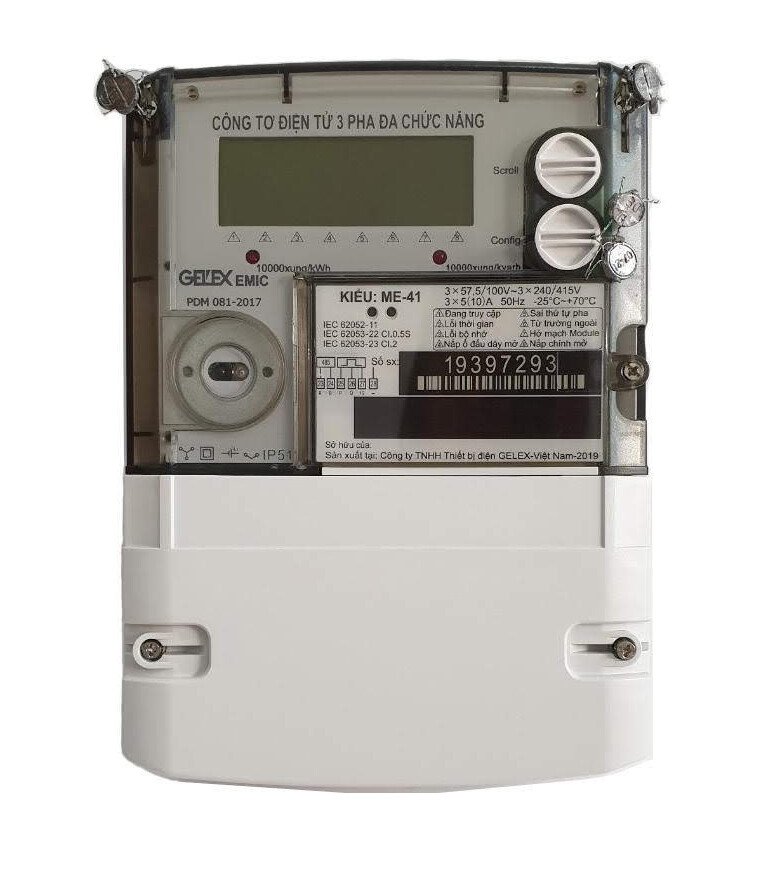 CÔNG TƠ ĐIỆN TỬ 3 PHA GIÁN TIẾP ME-41