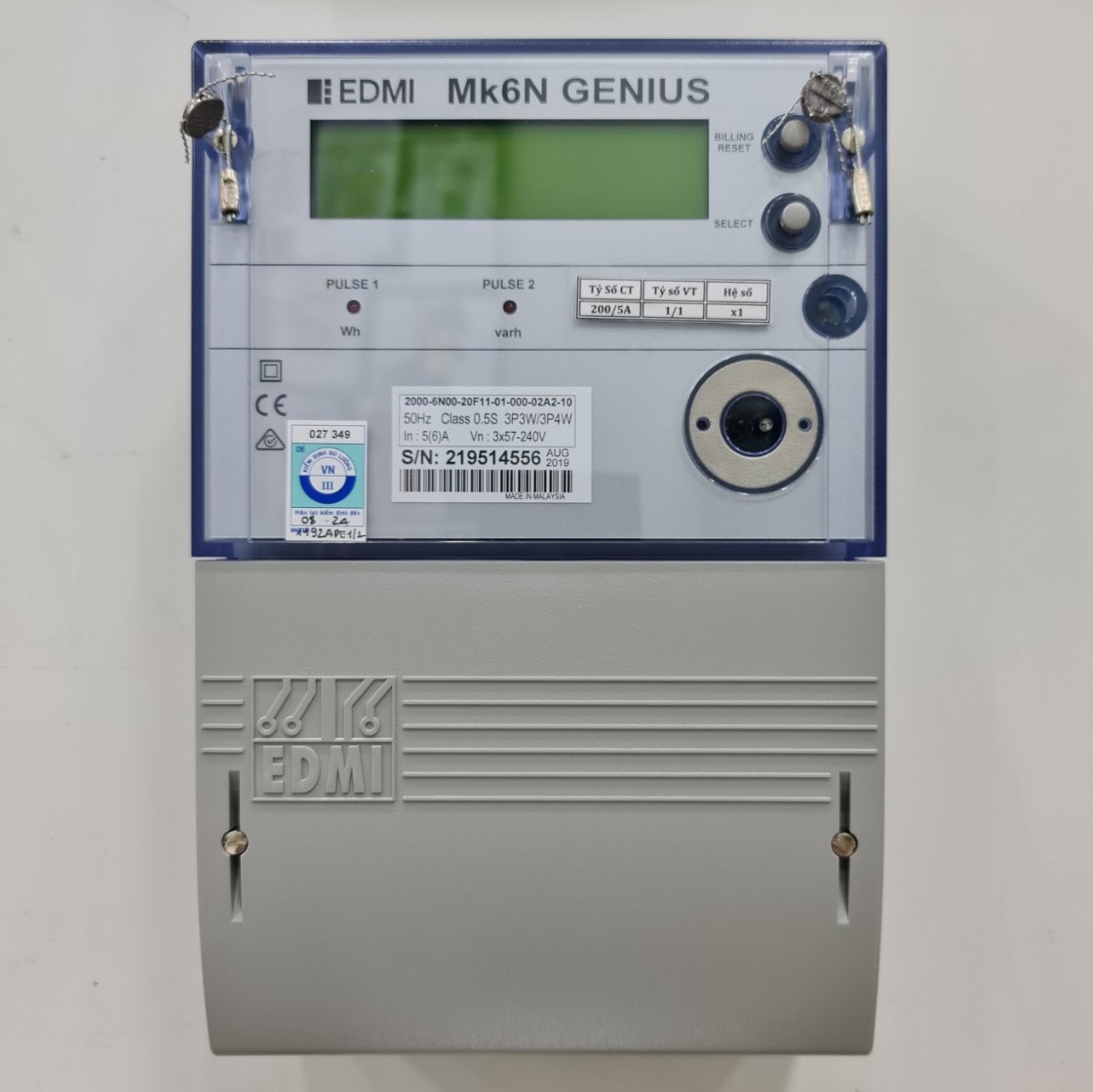 CÔNG TƠ ĐIỆN TỬ EDMI GENIUS Mk6N