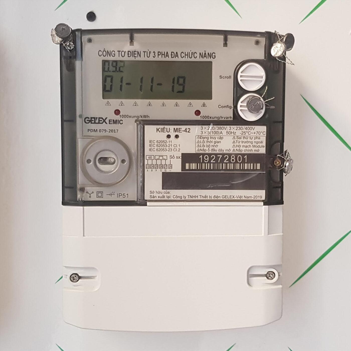 CÔNG TƠ ĐIỆN TỬ 3 PHA TRỰC TIẾP ME-42