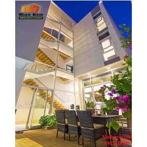 Thi công công trình biệt thự hồ bơi nhà anh Quốc Quận 3