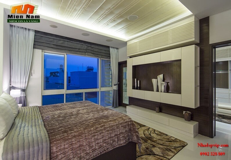 Thi công công trình biệt thự hồ bơi nhà anh Quốc Quận 3