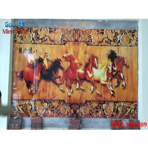 Công trình gạch ốp tường 3d