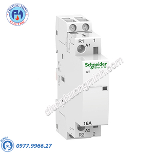 Contactor iCT 2P, coil voltage 230/240VAC, 16A 1NO+1NC - Model A9C22715
