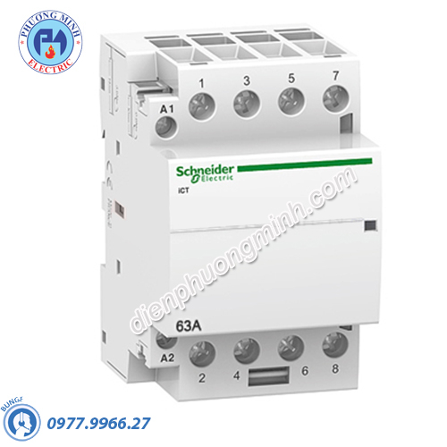Contactor iCT 4P, coil voltage 230/240VAC, 63A 4NC - Model A9C20867
