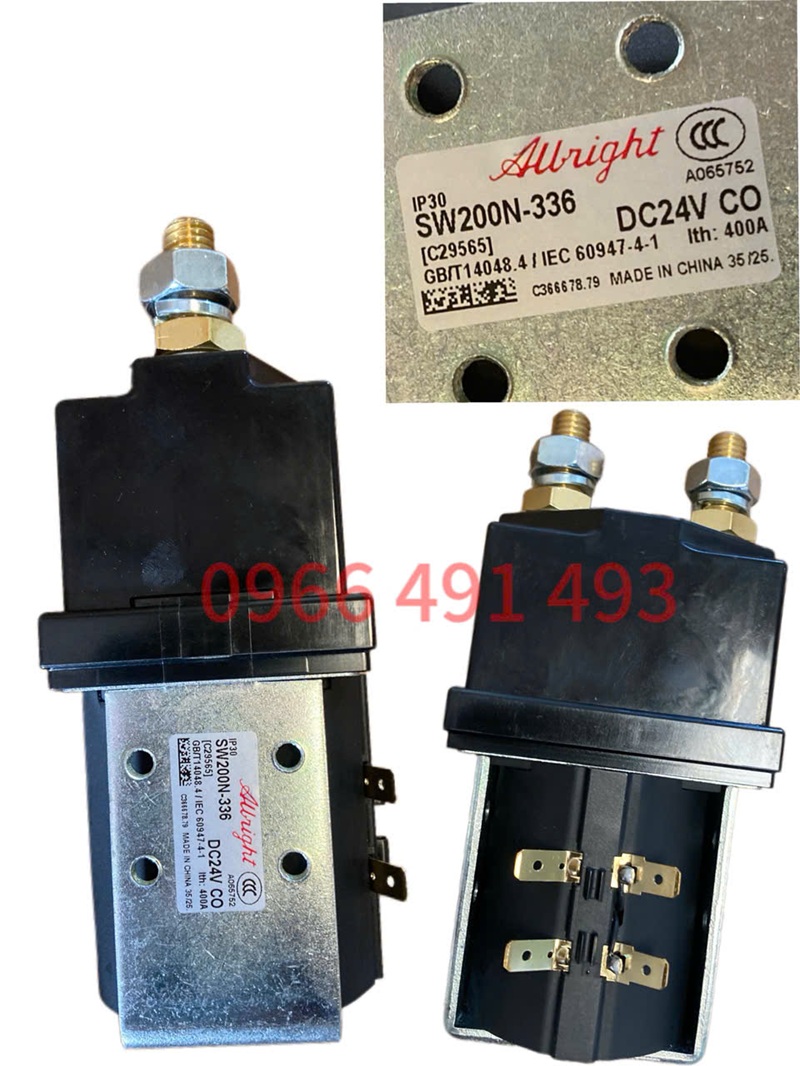CONTACTOR SW200N-336- KHỞI ĐỘNG TỪ DC 24V400A CHÍNH HÃNG ALBRIGHT