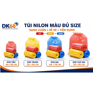 TÚI NILON CUỘN XÉ- ĐỦ SIZE -ĐỦ MÀU