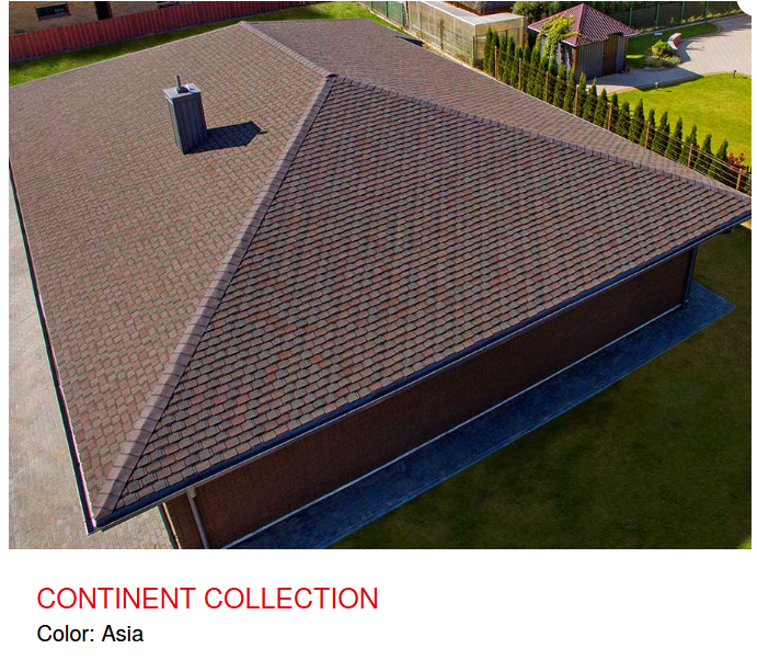 Ngói lợp bitum phủ đá dạng đa tầng TECH- CONTINENT ASIA