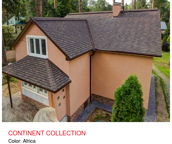 Ngói lợp bitum phủ đá dạng đa tầng TECH- CONTINENT ASIA