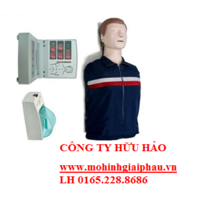 Mô hình CPR sơ cứu bán thân có modul hiển thị và máy in