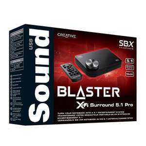 Creative Soundblaster X-Fi Surround 5.1 Pro USB Audio System with remote (SB1095)