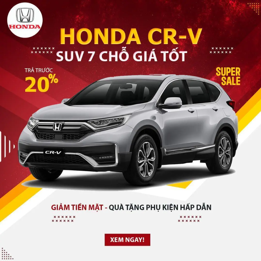 Xe Honda CRV 15L Turbo 2020  Đỏ Mận