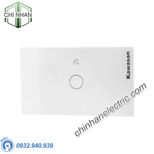 Công Tắc Cảm Ứng Chạm Mặt 1 Chữ Nhật, Hẹn Giờ Điều Khiển Qua WIFI - CT1-WIFI(B/W) - KAWASAN