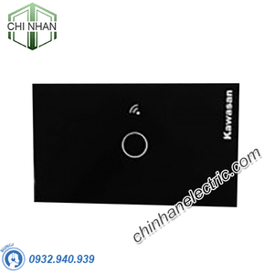 Công Tắc Cảm Ứng Chạm Mặt 1 Chữ Nhật, Hẹn Giờ Điều Khiển Qua WIFI - CT1-WIFI(B/W) - KAWASAN