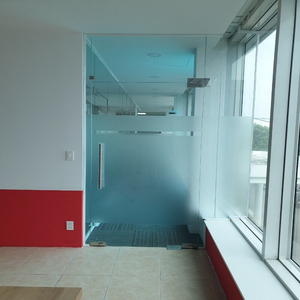 Cửa kính bản lề sàn 1 cánh