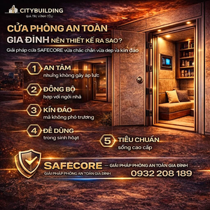 CỬA PHÒNG AN TOÀN GIA ĐÌNH NÊN THIẾT KẾ RA SAO GIẢI PHÁP SAFECORE CITYBUILDING