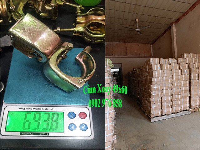 Cùm Xoay Giàn Giáo Thép Ống 49x60