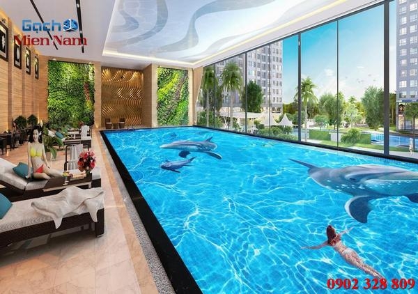 cung cấp gạch 3D sàn hồ bơi