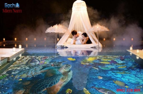 cung cấp gạch 3D sàn hồ bơi