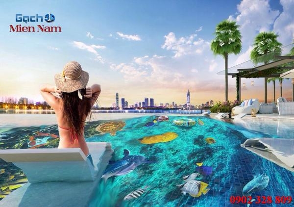 cung cấp gạch 3D sàn hồ bơi